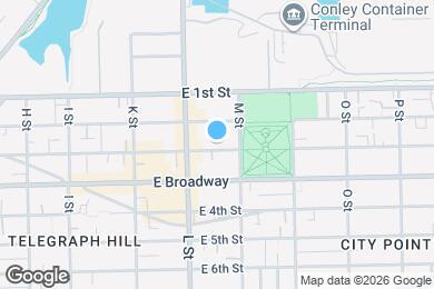 Map image of the property - 642 E 3rd St