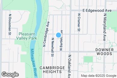 Map image of the property - 3353 N Bartlett Ave
