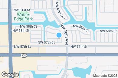 Map image of the property - 5714 NW 71st Ave