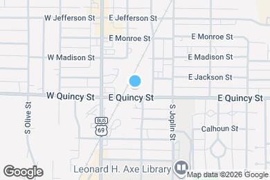 Map image of the property - 109 E Quincy St