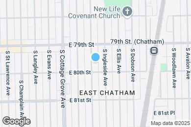 Map image of the property - 7943 S Drexel Ave