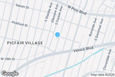 Map image of the property - 1607 1/2 S Sierra Bonita Ave