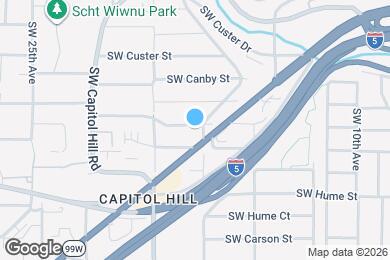 Map image of the property - 1706 SW Moss St