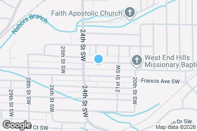 Map image of the property - 2205 Powderly Ave SW