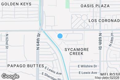 Map image of the property - 6429 E Thomas Rd