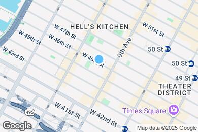Map image of the property - 416 W 46th St
