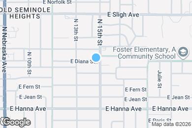 Map image of the property - 1317 E Diana St