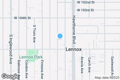 Map image of the property - 10702 S Grevillea Ave