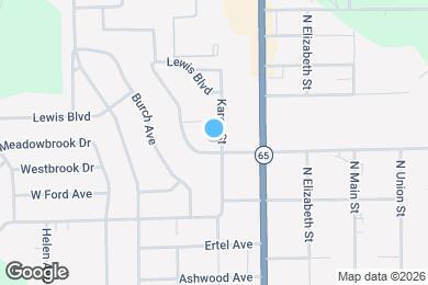Map image of the property - 1605 Karen St