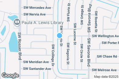 Map image of the property - 2998 SW Vittorio St
