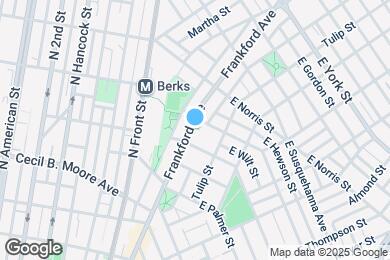 Map image of the property - 1817 Frankford Ave