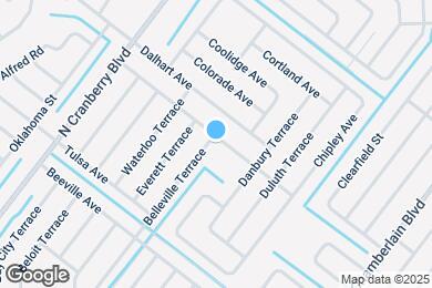 Map image of the property - 3390 Belleville Terrace