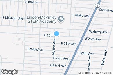 Map image of the property - 1281 E 26th Ave