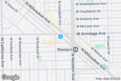 Map image of the property - 2444 W Homer St