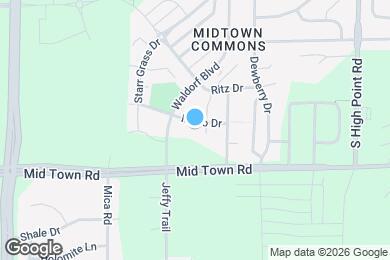 Map image of the property - The Overlook at Midtown