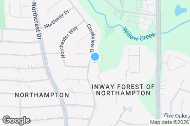 Map image of the property - 24106 Creekview Dr