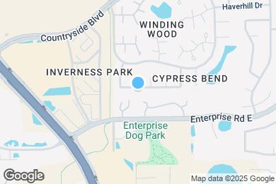 Map image of the property - 2631 Cypress Bend Dr