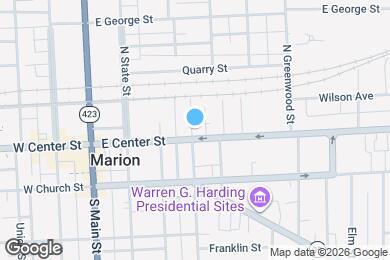 Map image of the property - 266 E Center St