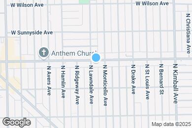 Map image of the property - 3649 W Montrose Ave