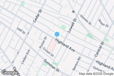 Map image of the property - 233A Highland Ave