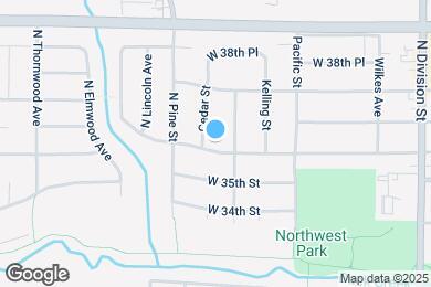 Map image of the property - 2154 W 36th St