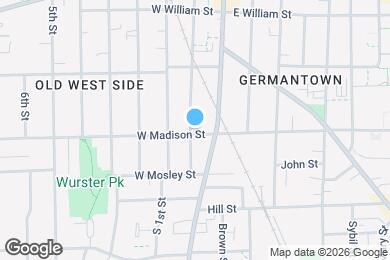 Map image of the property - 563 S Ashley St