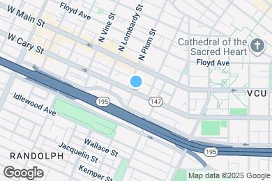 Map image of the property - 1420 W Cary St