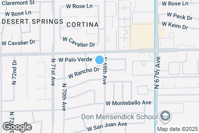 Map image of the property - 6910 W Rancho Dr