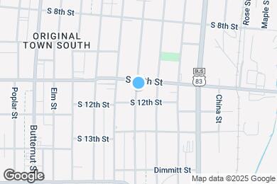 Map image of the property - 1125 Pecan St