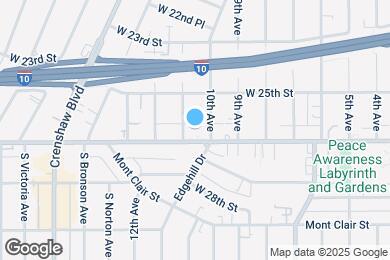 Map image of the property - 4015 W Adams Blvd