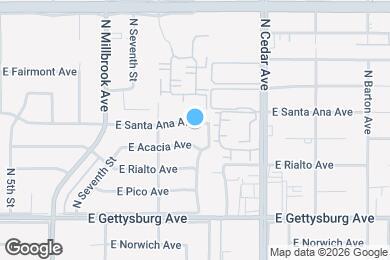 Map image of the property - 4018 E Santa Ana Ave