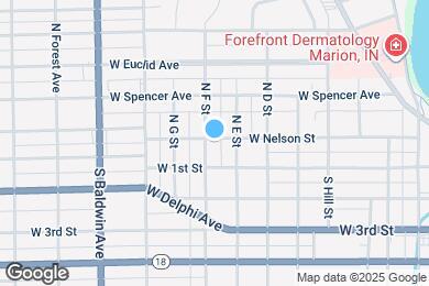Map image of the property - 124 N F St