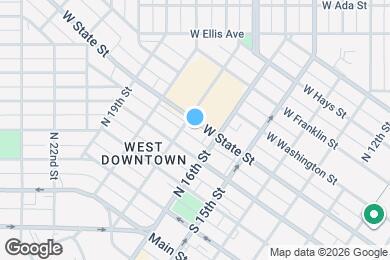 Map image of the property - 1625 W Hays St