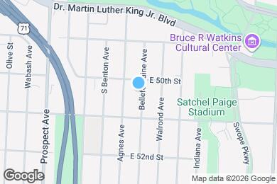 Map image of the property - 5014 Bellefontaine Ave