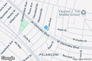 Map image of the property - 1101 Norton Ave
