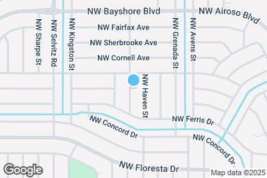 Map image of the property - 555 NW Conover St