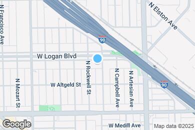 Map image of the property - 2541 W Logan Blvd