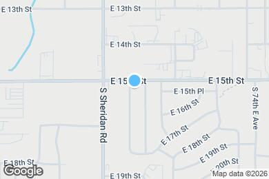 Map image of the property - 1509 S 67th E Ave