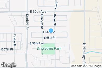 Map image of the property - 19736 E 58th Dr