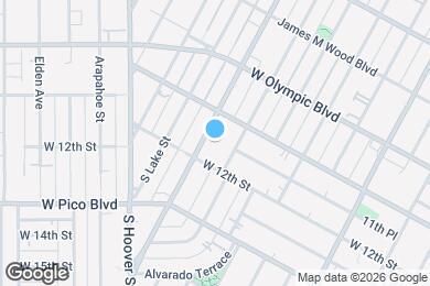 Map image of the property - 1136 S Alvarado St