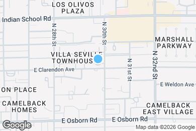 Map image of the property - 2964 E Clarendon Ave