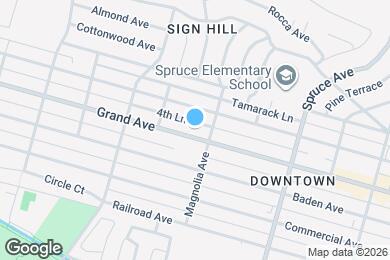 Map image of the property - 614 Grand Ave