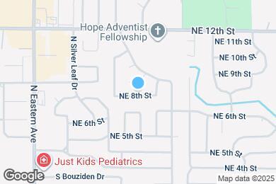 Map image of the property - 1129 NE 8th St