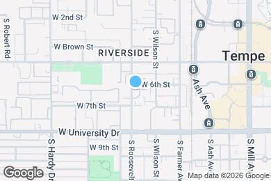 Map image of the property - 617 S Roosevelt St