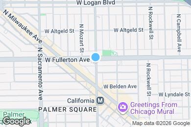 Map image of the property - 2360 N California Ave