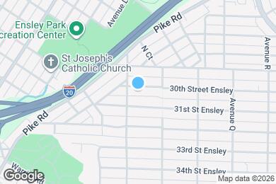 Map image of the property - 1415 30th Street Ensley