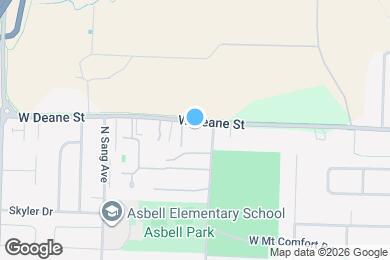 Map image of the property - 1711 W Deane St