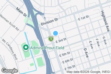 Map image of the property - 26 E 2nd St