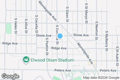 Map image of the property - 1210 S Cornelia St