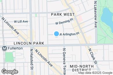 Map image of the property - 625 W Arlington Pl